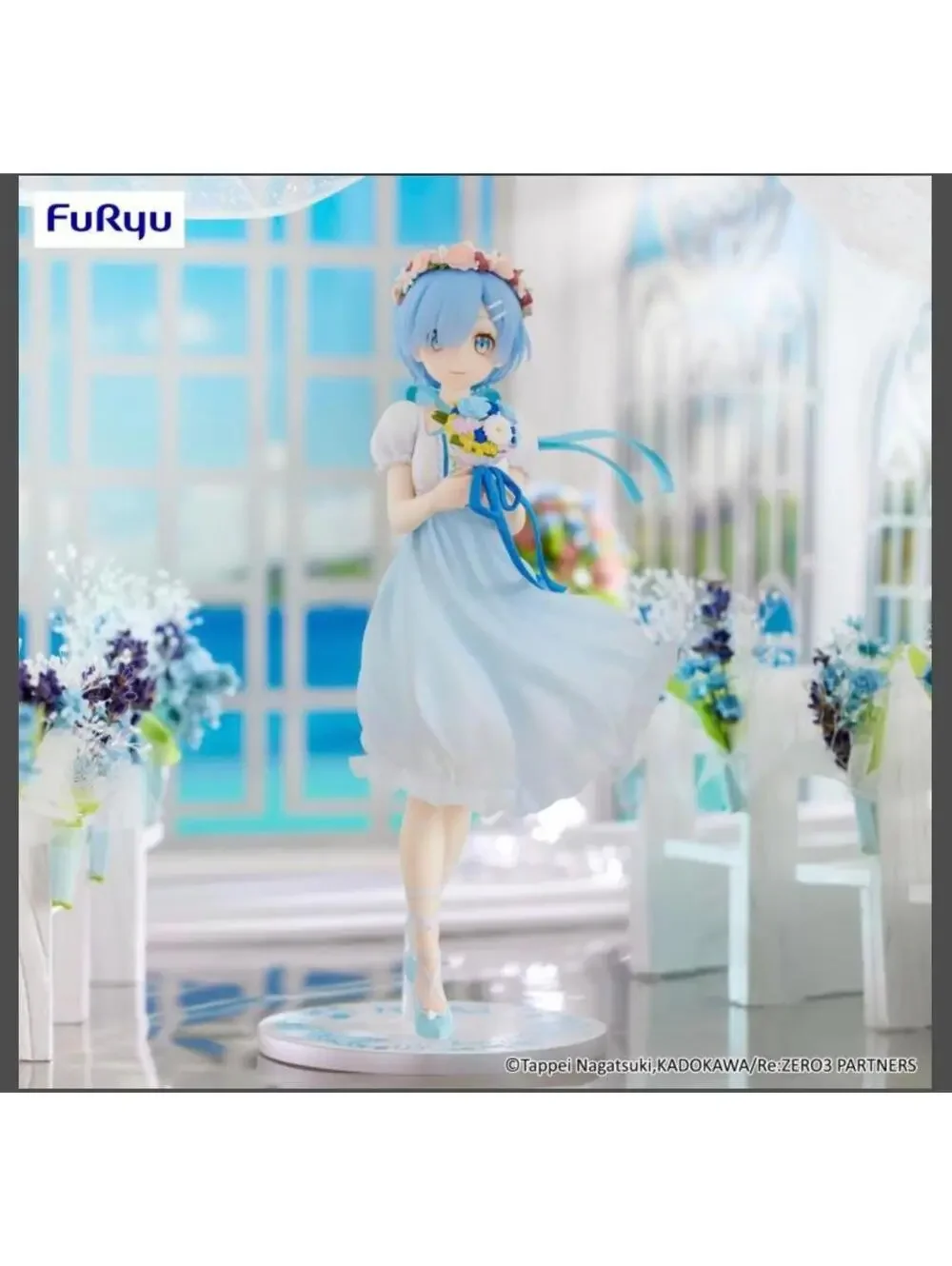 FuRyu Rem Flower Dress Figure Re:Zero Blue One Size US Seller